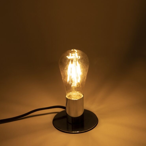 E27 led lamp st64 goud met licht-donker sensor 4w 400 lm 2200k