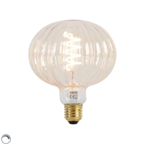 E27 dimbare LED lamp G125 amber 4W 200 lm 2000K