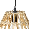 Hanglamp bamboe met wit langwerpig 3-lichts - canna diamond
