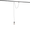 Hanglamp met rail ophanging zwart - cavalux