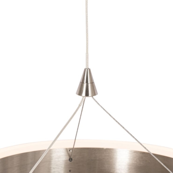 Hanglamp staal langwerpig incl. Led 3-staps dimbaar 3-lichts - lyani