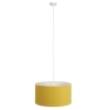 Hanglamp wit met gele kap 50 cm - combi 1