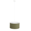Hanglamp wit met groene kap 50 cm - combi 1