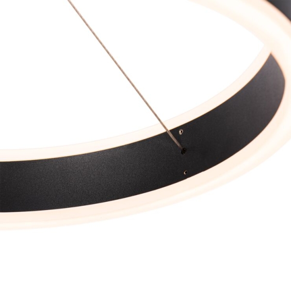 Hanglamp zwart 30 cm incl. Led 3-staps dimbaar - lyani