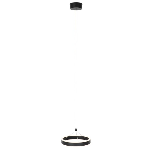 Hanglamp zwart 30 cm incl. Led 3-staps dimbaar - lyani