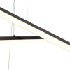 Hanglamp zwart incl. Led 3-staps dimbaar 6-lichts - jolanta