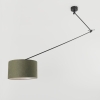 Hanglamp zwart met kap 35 cm groen verstelbaar - blitz i