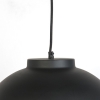Hanglamp zwart met messing binnenkant 40 cm - hoodi