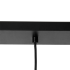 Hanglamp zwart met smoke glas 23 cm langwerpig 3-lichts - kevin