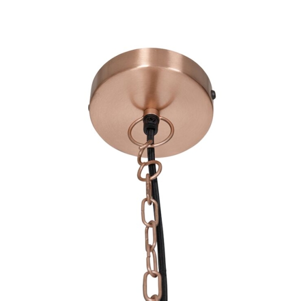 Industriële hanglamp antiek koper - goliath