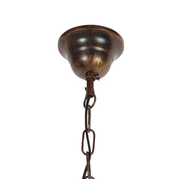 Industriële hanglamp roestbruin 35 cm - magna classic