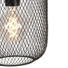 Industriële hanglamp zwart 110 cm 3-lichts - bliss mesh