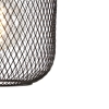 Industriële hanglamp zwart 45 cm 3-lichts - bliss mesh