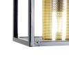Industriële hanglamp zwart met goud 4-lichts - cage tess