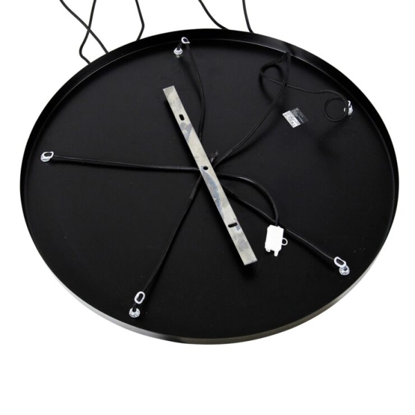 Industriële hanglamp zwart met messing 5-lichts - haicha
