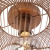 Industriële plafondlamp koper 40 cm - finn