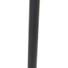Industriële staande buitenlamp zwart 100 cm ip44 - charlois
