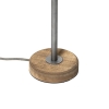 Industriële tafellamp staal met hout 45 cm - emado
