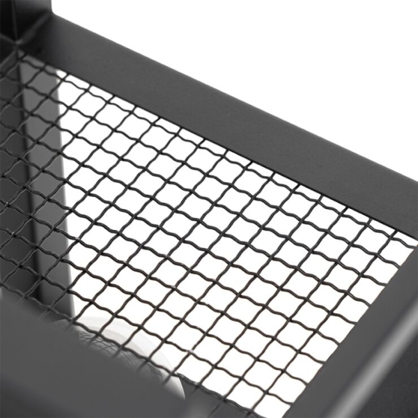Industriële tafellamp zwart - cage rack