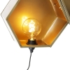 Industriële wandlamp brons - comb
