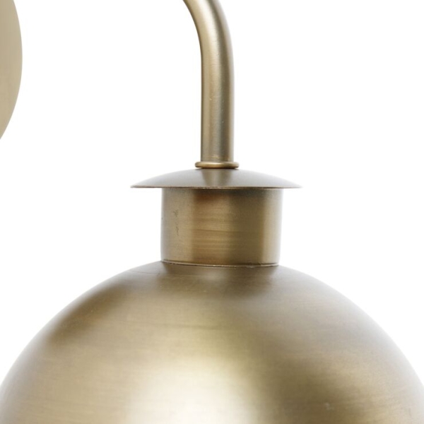 Industriële wandlamp brons - haicha