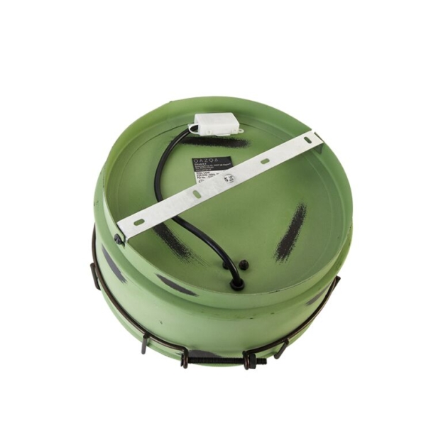 Industriële wandlamp groen 25 cm - barril