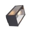 Industriële wandlamp zwart 26 cm ip44 - charlois