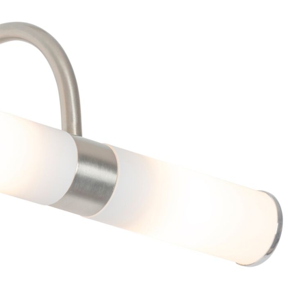 Klassieke badkamer wandlamp staal ip44 2-lichts - bath arc