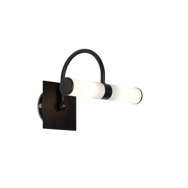 Klassieke badkamer wandlamp zwart ip44 2-lichts - bath arc