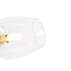 Klassieke vloerlamp goud met glas 5-lichts - elien