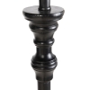 Klassieke vloerlamp zwart met kap zwart 40 cm - classico