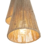 Landelijke hanglamp touw 5-lichts - marrit