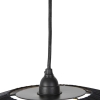 Landelijke hanglamp zwart 46 cm - leia