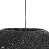Landelijke hanglamp zwart 60 cm - corda