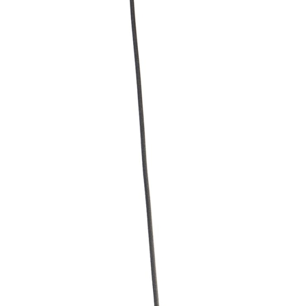 Landelijke hanglamp zwart 60 cm - corda