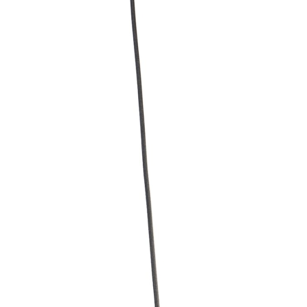 Landelijke hanglamp zwart 80 cm - corda