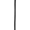 Landelijke hanglamp zwart met hout 4-lichts - stronk