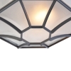 Landelijke plafondlamp donkergrijs ip44 - bri l