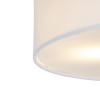 Landelijke plafondlamp wit 50 cm - drum