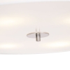 Landelijke plafondlamp wit 70 cm - drum