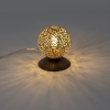 Landelijke tafellamp roestbruin 10 cm - kreta