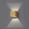 Landelijke wandlamp hout 11 cm incl. Led dimbaar - linc