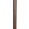 Modern buiten paaltje roestbruin 100 cm ip44 verstelbaar - ciara