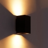Moderne smart wandlamp zwart incl. 2 wifi gu10 - sandy
