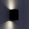 Moderne smart wandlamp zwart incl. 2 wifi gu10 sandy 14