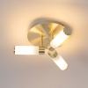 Moderne badkamer plafondlamp messing 3-lichts ip44 - bath