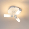 Moderne badkamer plafondlamp wit 3-lichts ip44 - bath