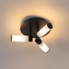 Moderne badkamer plafondlamp zwart 3-lichts ip44 - bath