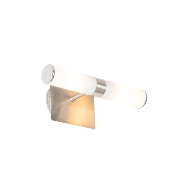 Moderne badkamer wandlamp staal ip44 2-lichts - bath
