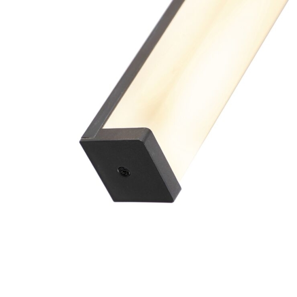 Moderne badkamer wandlamp zwart 62 cm ip44 - cascada
